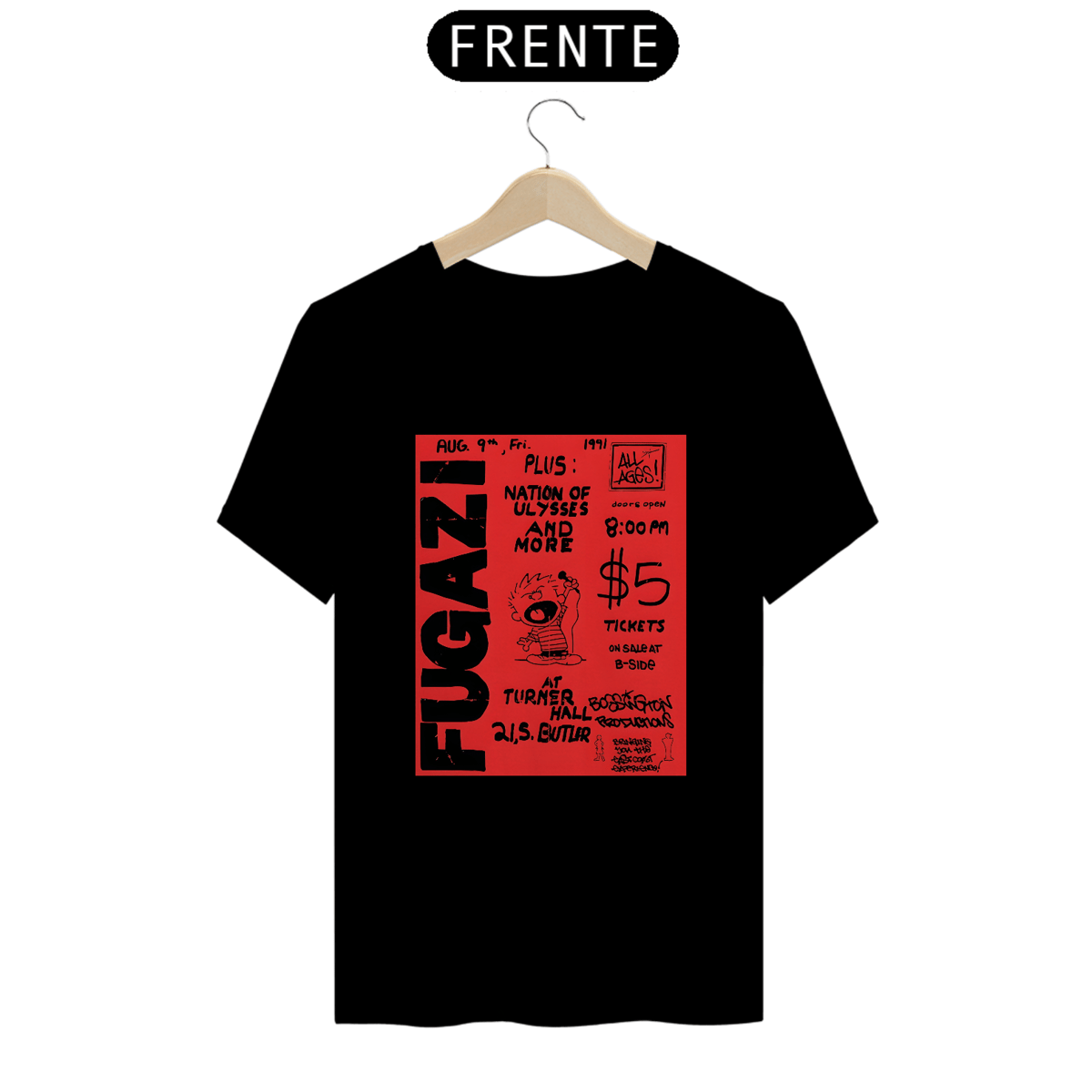Nome do produto: Fugazi - Flyer 1991 - Camiseta Prime