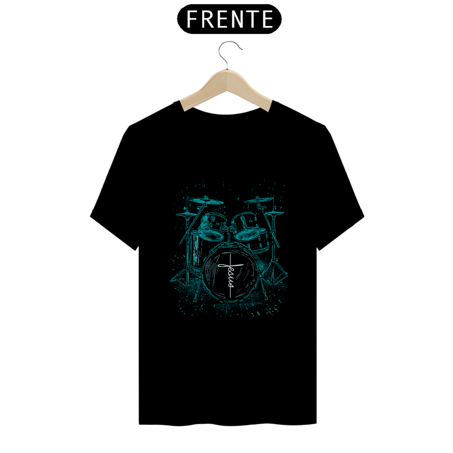 Camiseta masculina Bateria Jesus