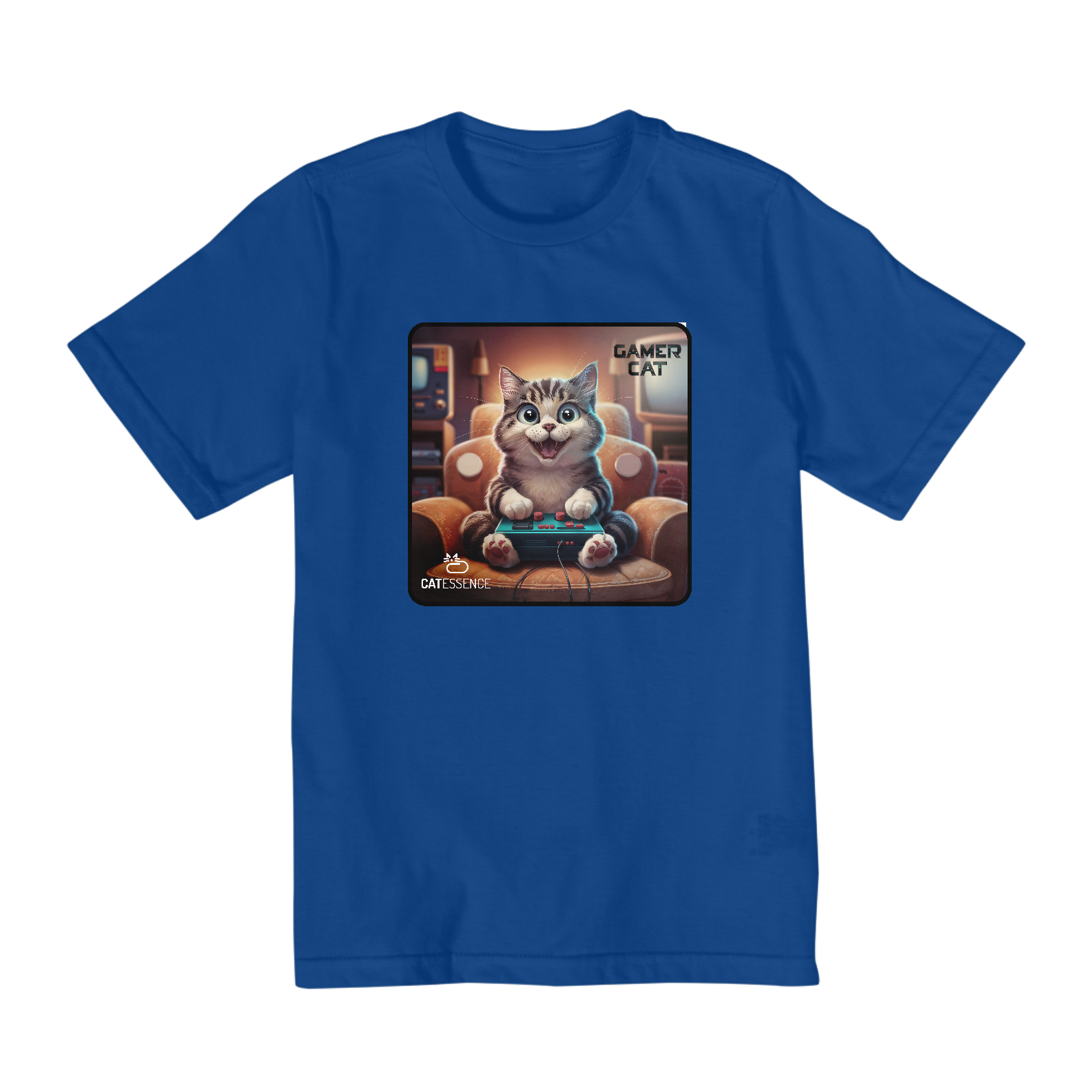 Camiseta Quality Infantil (2-8) GAMER CAT