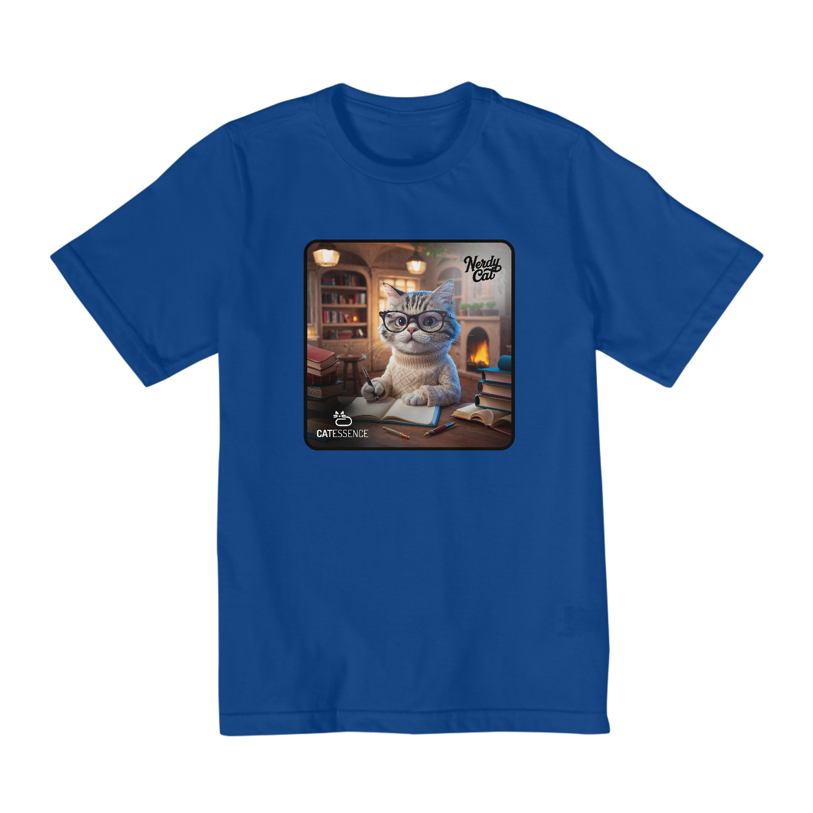 Camiseta Quality Infantil (2-8) NERDY CAT