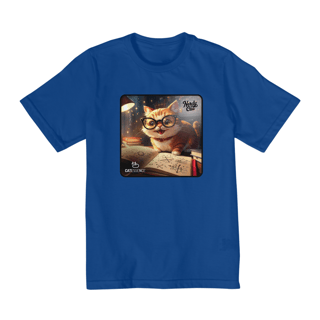 Camiseta Quality Infantil (2-8) NERDY CAT