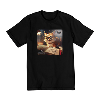 Camiseta Quality Infantil (10-14) NERDY CAT