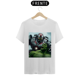 Nome do produto T-Shirt Hulk e Homem de Ferro (Hulkbuster)