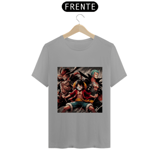 Nome do produto T-Shirt Luffy, Zoro e Shanks (One Piece)