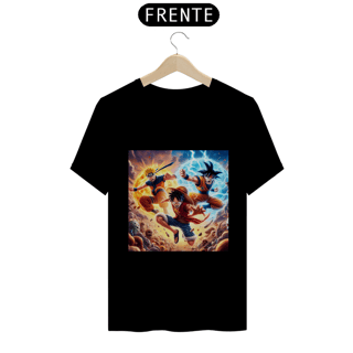 T-Shirt Luffy, Naruto e Goku