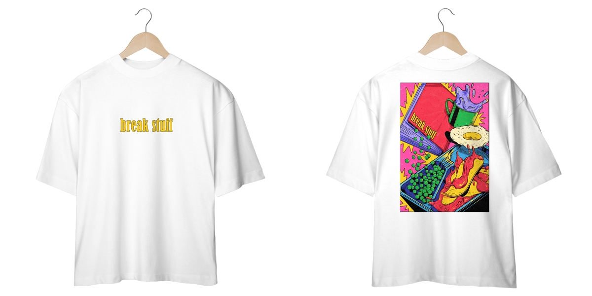 Nome do produto: Camiseta Oversized - Breakfast