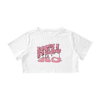 Nome do produto Cropped - Hell No! - Rosa