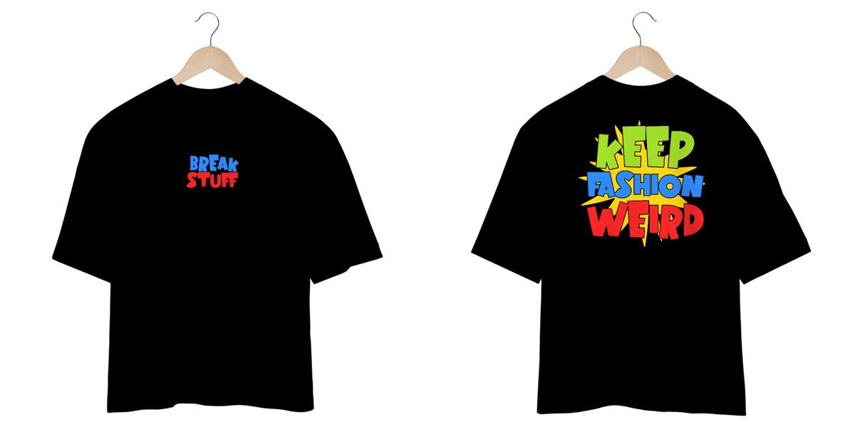 Nome do produto: Camiseta Oversized - Keep Fashion Weird