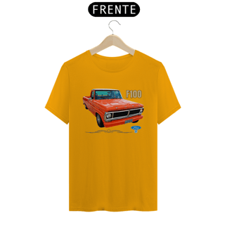 Nome do produto Camiseta Quality Ford F100 1974 Laranja – A Clássica com Alma V8