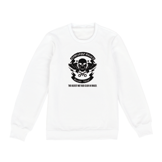 Nome do produto Moletom Prime Fechado Comando Bravo Branco - Unissex - Tributo aos Hot Rods