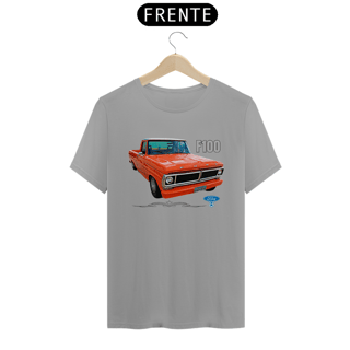 Nome do produto Camiseta Quality Ford F100 1974 Laranja – A Clássica com Alma V8