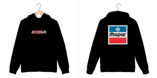 Nome do produto Moletom Prime Canguru Dodge Vintage – Mopar Dodge Edition - Unissex