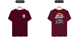 Nome do produto Camiseta Why So Negative Fusca - Unissex