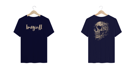 Camiseta ImaginAI Skull Plus Size
