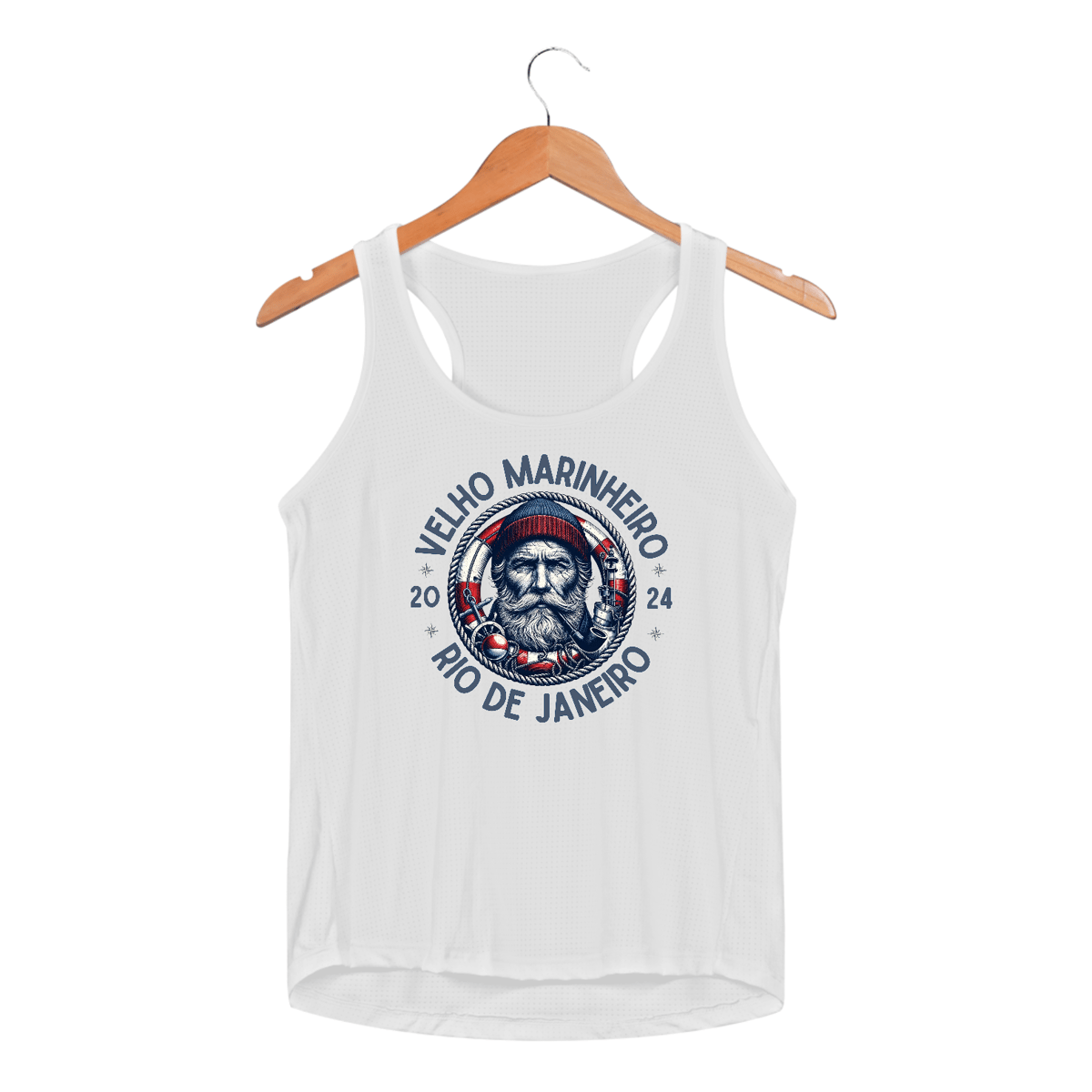 Nome do produto: Regata UV Feminina Velho Marinheiro