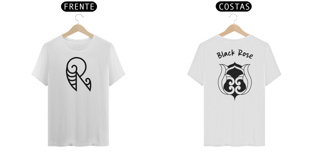 Nome do produto: Camisa Renai Tattoo Black Rose Branca (Prime)