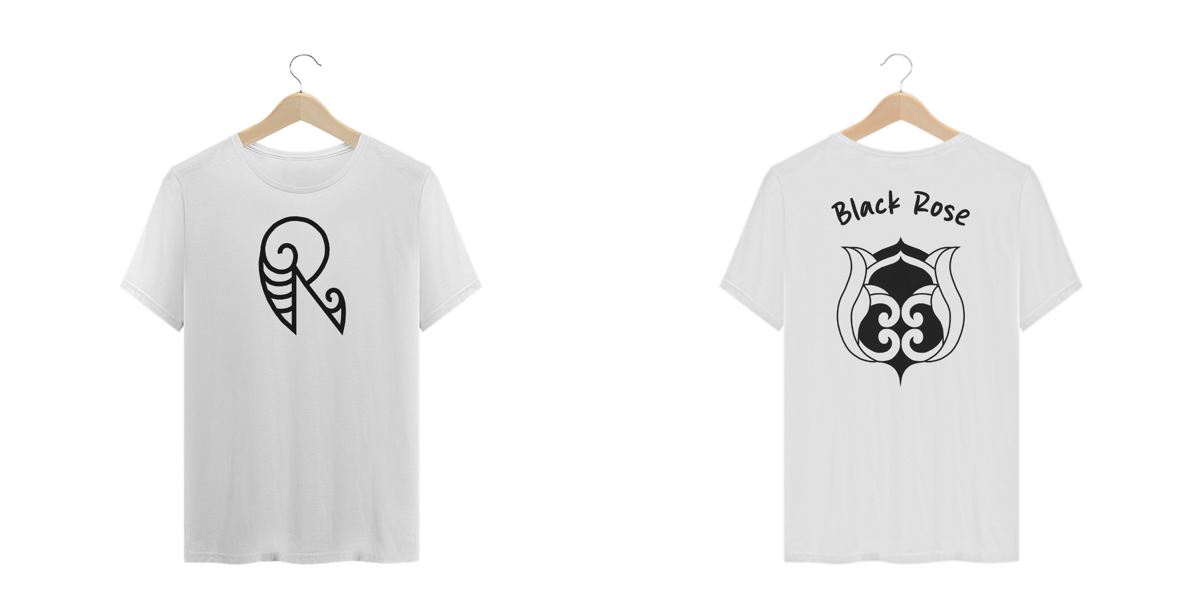 Nome do produto: Camisa Renai Tattoo Black Rose Plus Size Branca