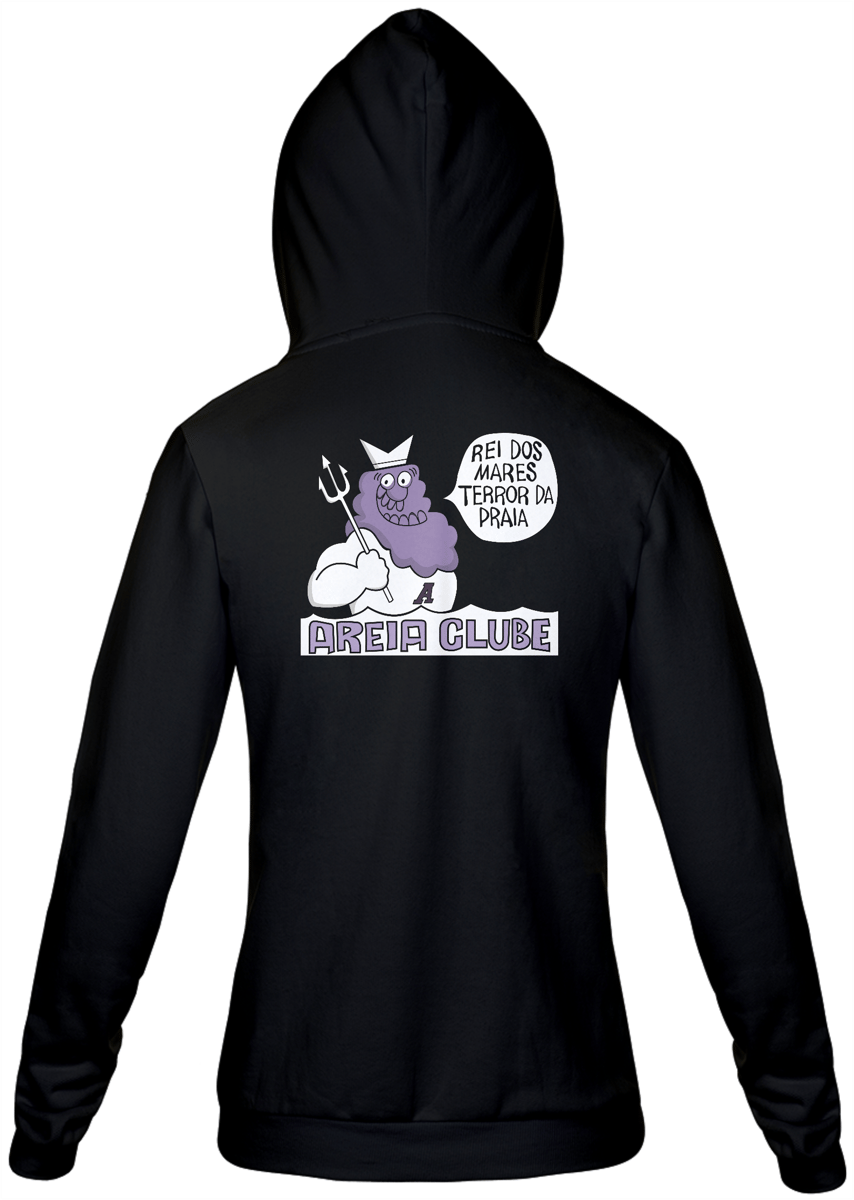 Nome do produto: Moleton Zíper Areia Clube Retrô
