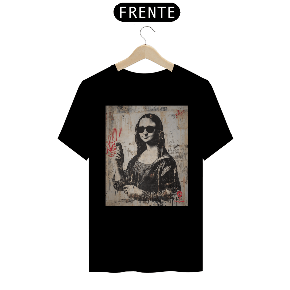 Nome do produto: Monalisa by Banksy (Pima)