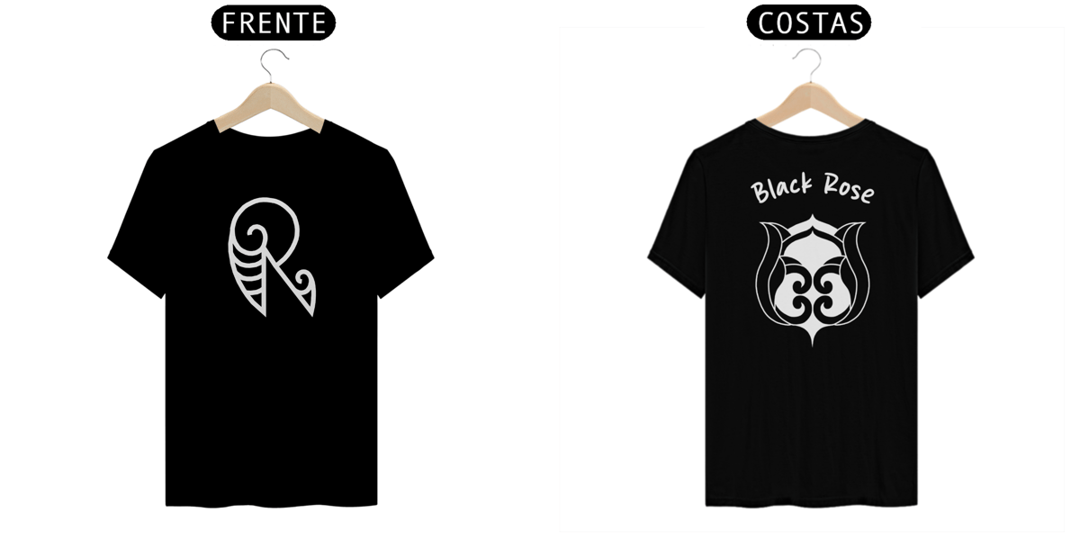 Nome do produto: Camisa Renai Tattoo Black Rose Preta (Prime)
