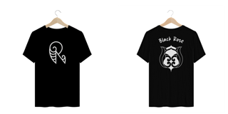 Nome do produto Camisa Renai Tattoo Black Rose Plus Size Preta