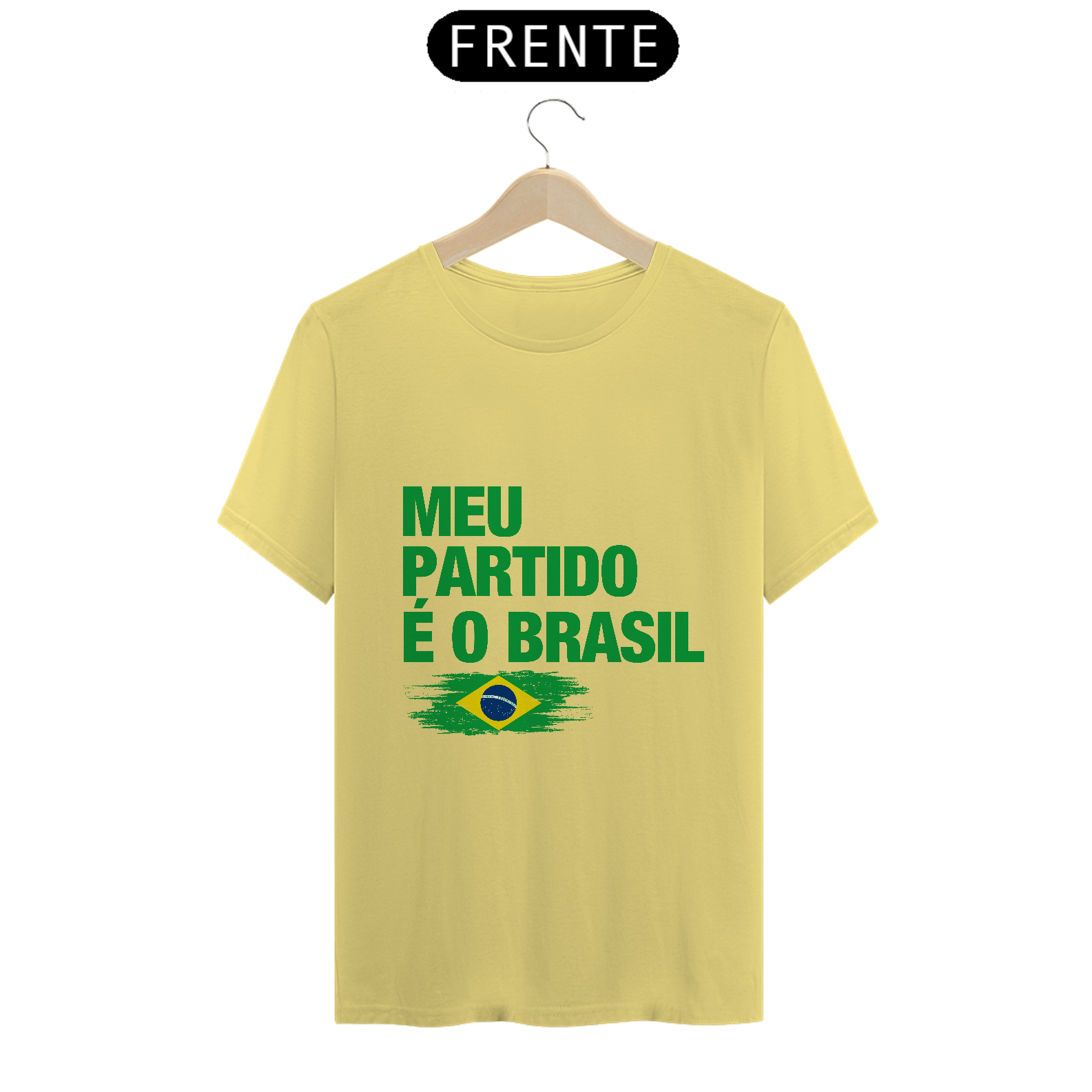 T-Shirt Estonada - Meu partido é o Brasil