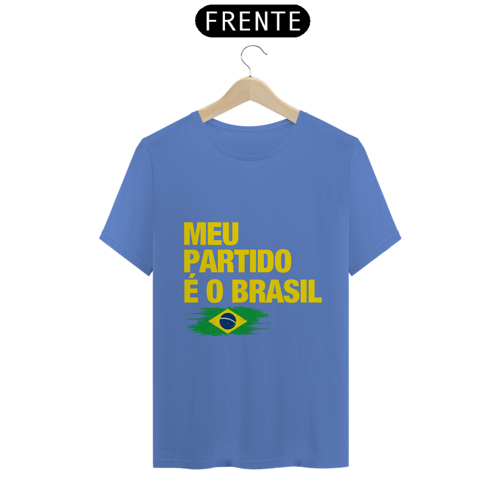 T-Shirt Estonada - Meu partido é o Brasil