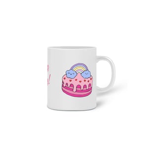 Nome do produto Caneca Fofinha de bonequinha Fofa com a frase: Vida Fofa!