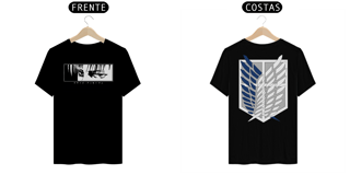 Camisa T-shirt clássica, Attack on Titan Levi