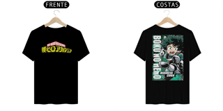 Nome do produto Camisa T-shirt clássica, Boku No Hero