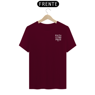 Nome do produto Camiseta Premium - Faith Over Fear preta