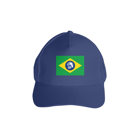 Boné Prime c/ Tela - BANDEIRA BRASIL