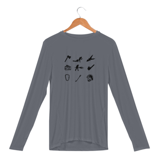 Nome do produto Camisa Manga Longa Sport Dry UV - Símbolos