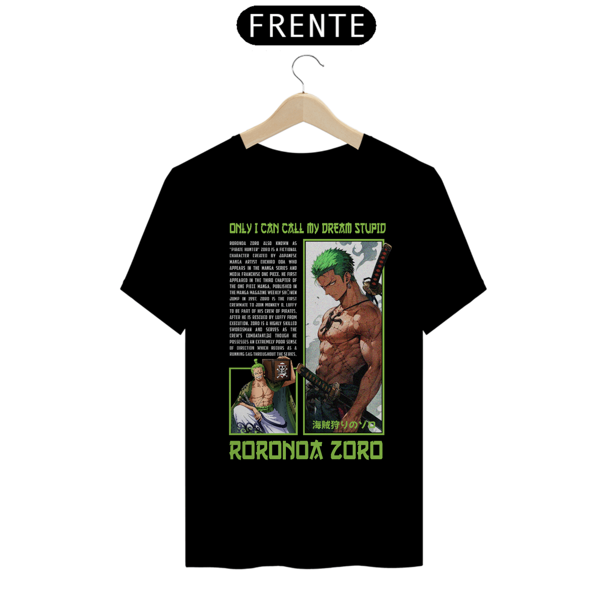 Nome do produto: Camiseta - Roronoa Zoro