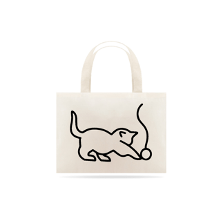 Ecobag Gato com Novelo