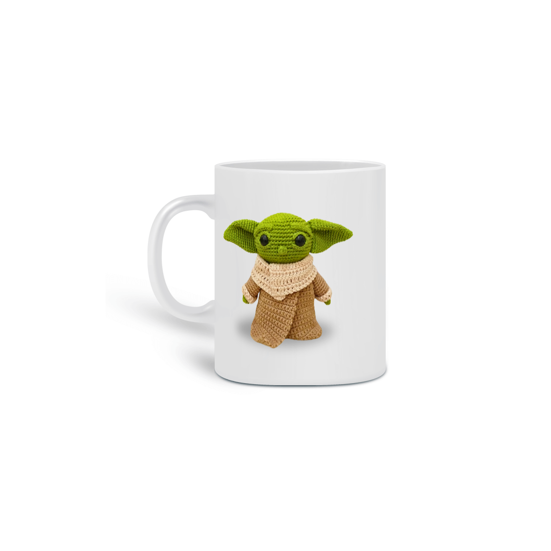 Caneca Grogu Amigurumi Mandalorian