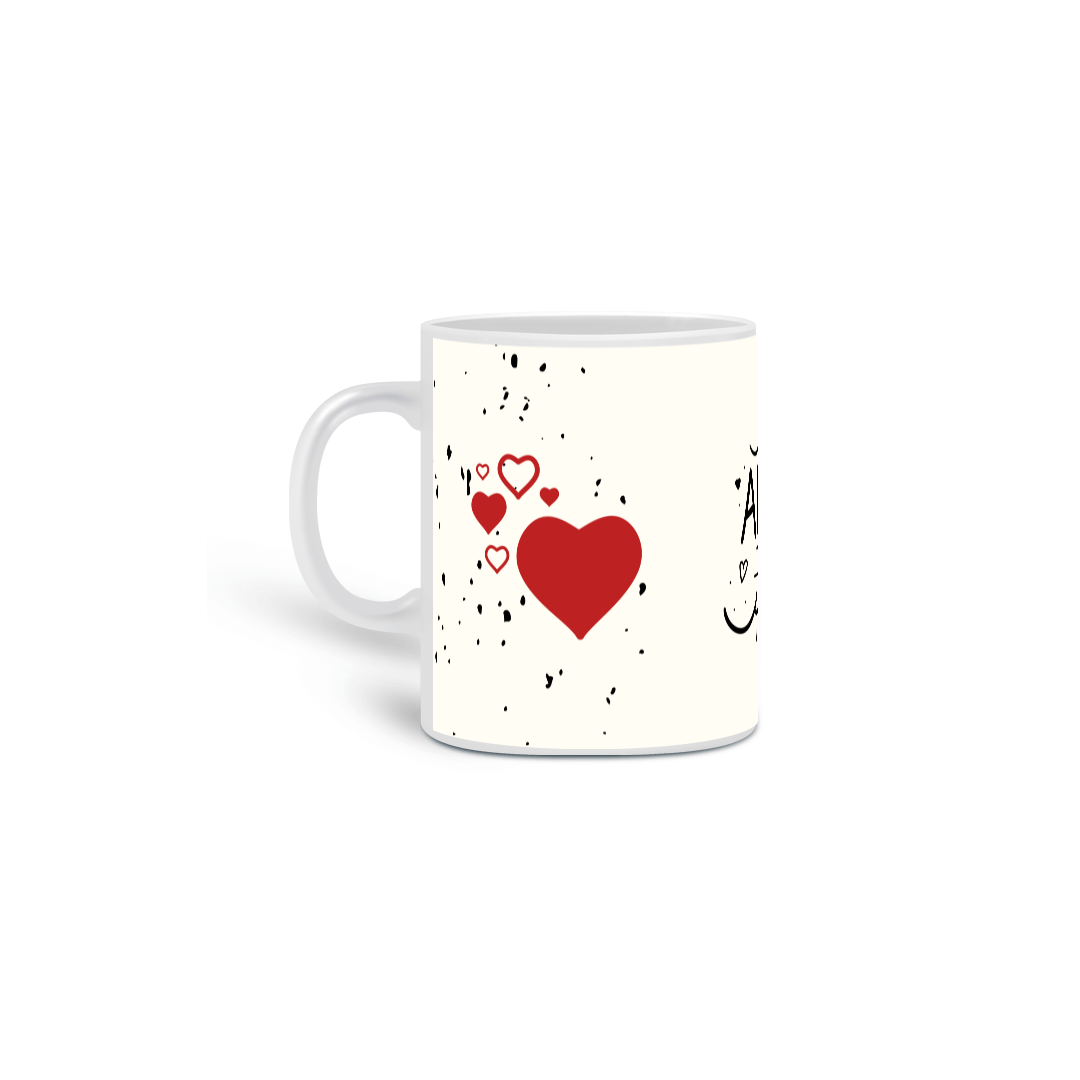 Caneca O Amor Mora Aqui