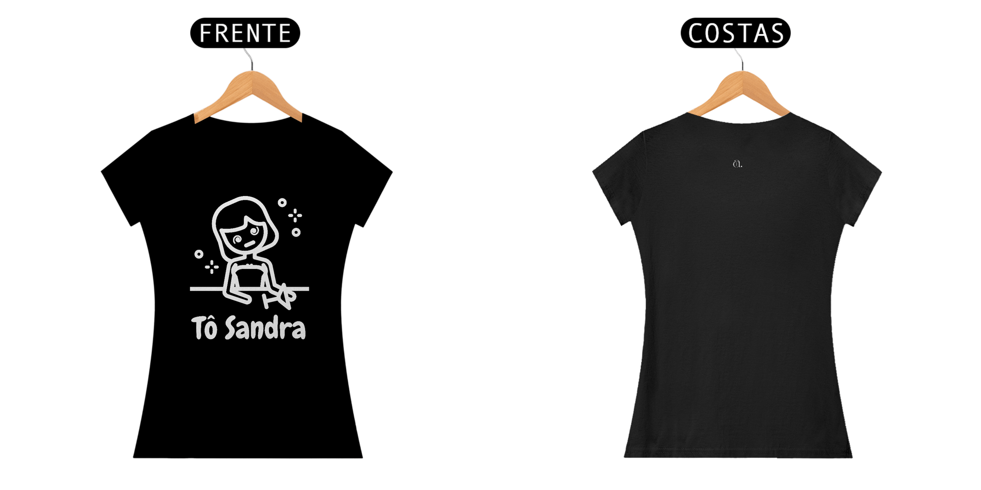 Camiseta Tô Sandra Preta