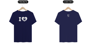 Nome do produto T-shirt Classic I LOVE DOGS - Valor promocional