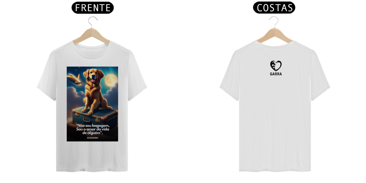 Nome do produto: T-shirt Classic - Linha Pet Viagem Colors