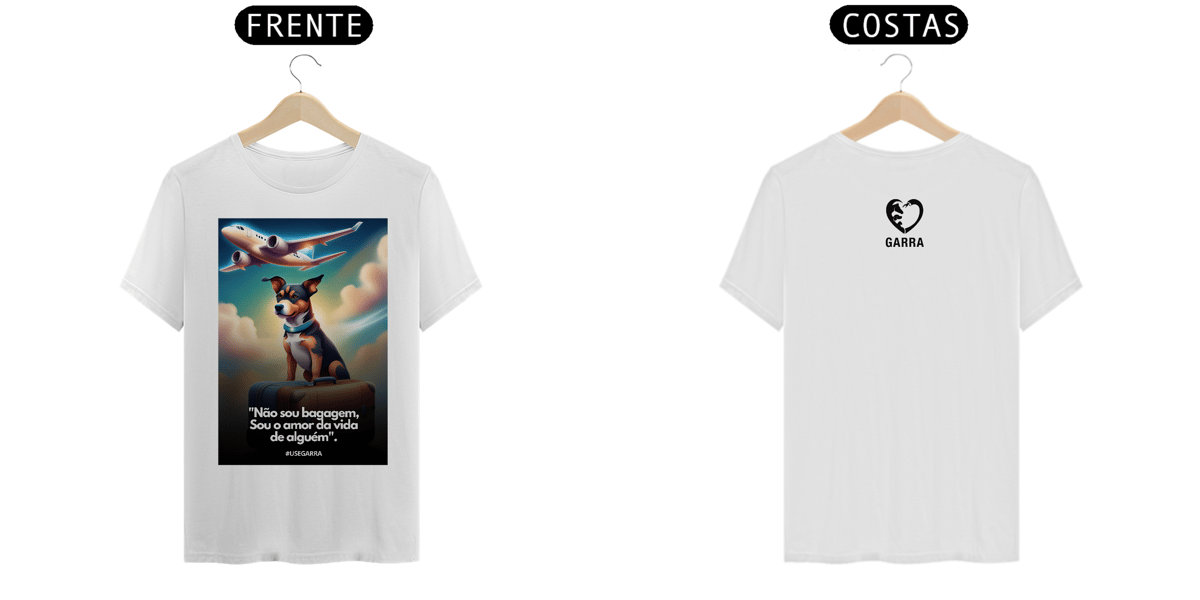 Nome do produto: T-shirt Classic - Linha Pet Viagem Colors
