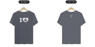 Nome do produto T-shirt Classic I LOVE DOGS - Valor promocional
