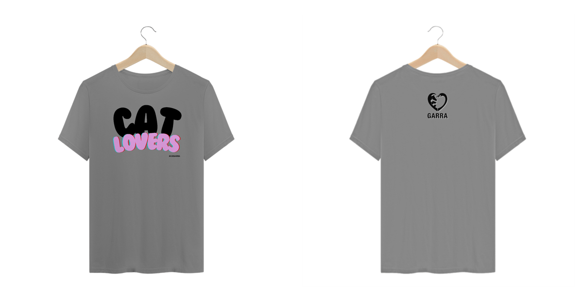 Nome do produto: T-Shirt Plus Size - Cat Lovers