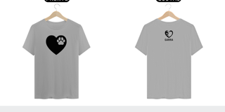 Nome do produto T-shirt Classic Coração - Valor promocional