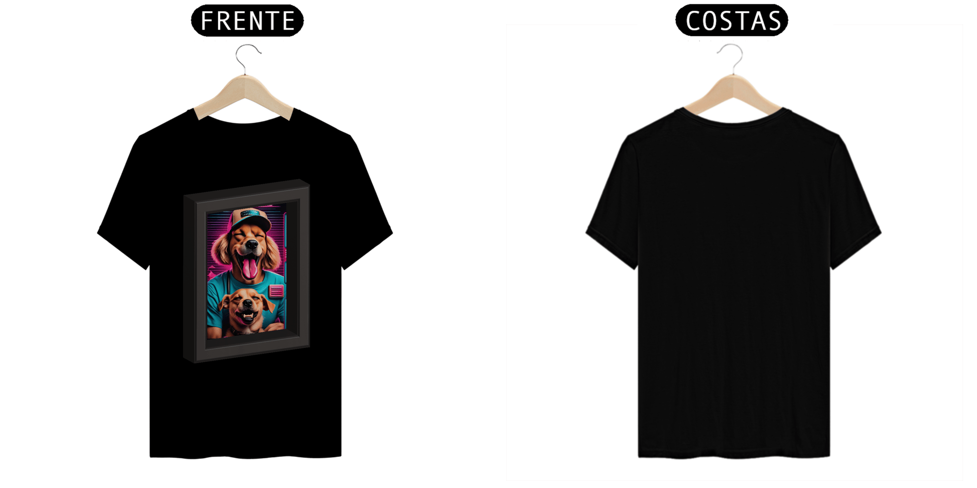 T-Shirt Prime - Estampa Quadro Retrô 70`s