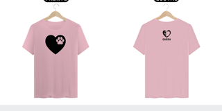 Nome do produto T-shirt Classic Coração - Valor promocional