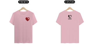 Nome do produto T-shirt Classic Coração - Valor promocional