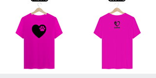 Nome do produto T-shirt Classic Coração - Valor promocional