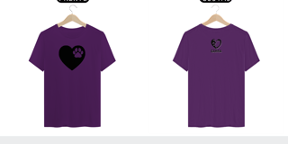 Nome do produto T-shirt Classic Coração - Valor promocional