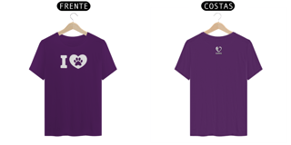 Nome do produto T-shirt Classic I LOVE DOGS - Valor promocional